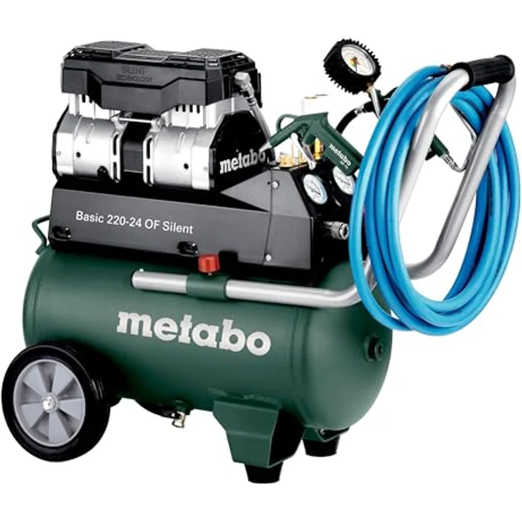 Metabo Kompressor Basic 220-24 OF Silent 601593000, leise und mobil, mit VarioGrip und Condor Druckschalter – Bild 10