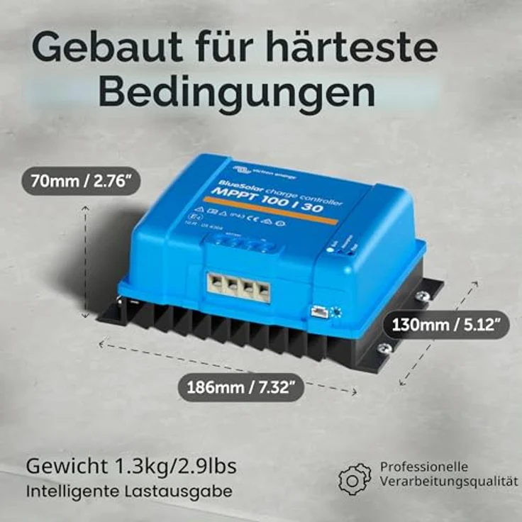 Victron MPPT 100/30 BlueSolar Laderegler 12/24V 30A – Bild 3