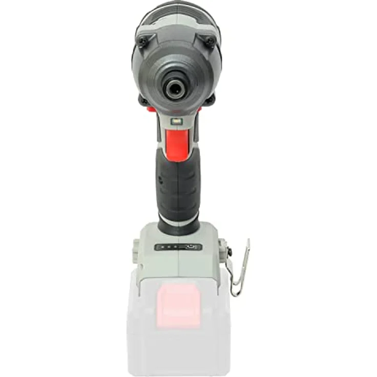 Dino KRAFTPAKET 18V-180Nm Bürstenloser Akku Schlagschrauber 1/4 Zoll Innen-Sechskant-Aufnahme mit 3-stufigem Drehkraft-Begrenzer, LED-Leuchte, Brushless Motor in blau – Bild 2