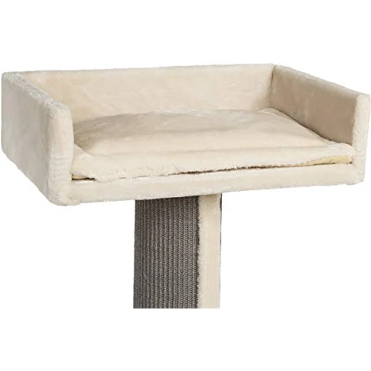 CanadianCat Company | Kratzbaum Residenz XXL Katzenbaum große Katzen, sehr stabil, ⌀ 18 cm Kratzsäule, Kratzsäule mit Sisal, 60 x 60 x 90 cm, beige/anthrazit – Bild 5