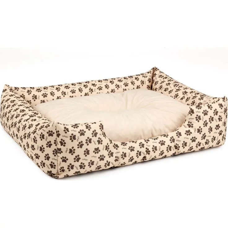 "BedDog Hundebett MIMI mit Rand, Kissen zum rausnehmen, Schwarz, Cordura/Oxford Material, Anti-Rutsch-Dämmstoff"