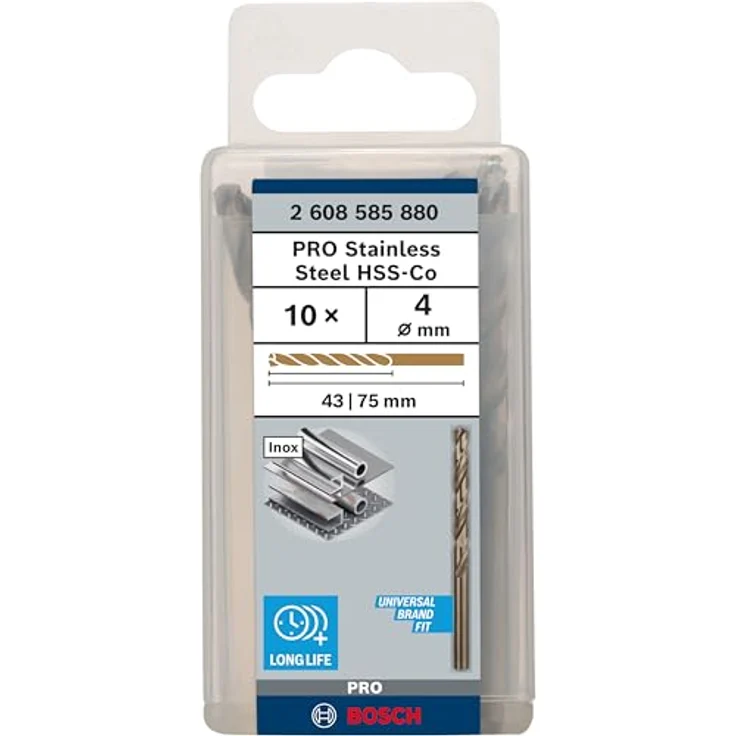 Bosch Professional Metallbohrer HSS-Cobalt (10 Stück, Ø 4 mm) – Bild 3