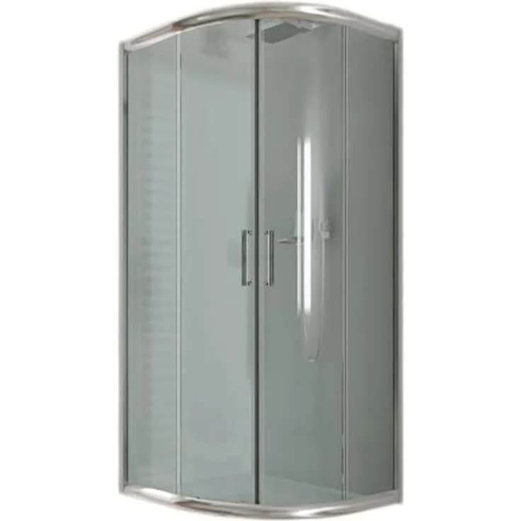 Eckeinstieg Duschkabine Runddusche 90x90 H185 Transparent 6mm Glas Mod. Alabama – Bild 3