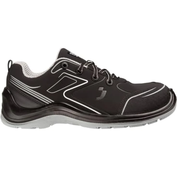 Safety Jogger Flow S3, Sicherheitsschuhe mit Kompositkappe, ESD und rutschfester SRC-Außensohle, niedrig, schwarz – Bild 1