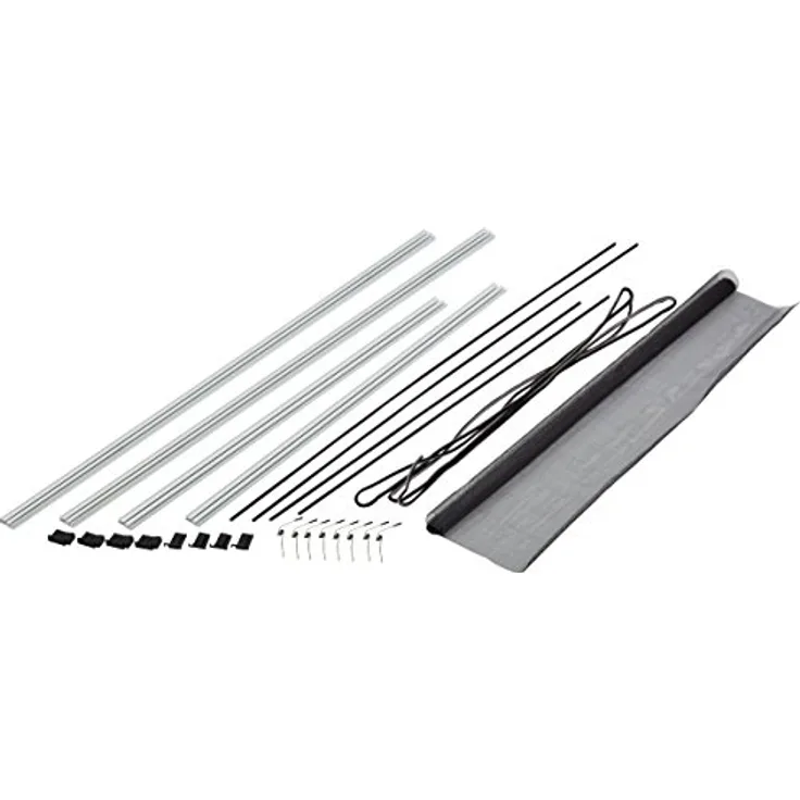 hecht international 100690501-VH Fliegengitter Fenster MASTER SLIM 80x100 cm in Weiß, 80 x 100 cm