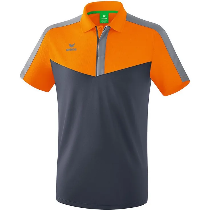 Erima Squad Poloshirt Herren, Sportliches und schickes Poloshirt mit leichtem, funktionellem Material, marineblau