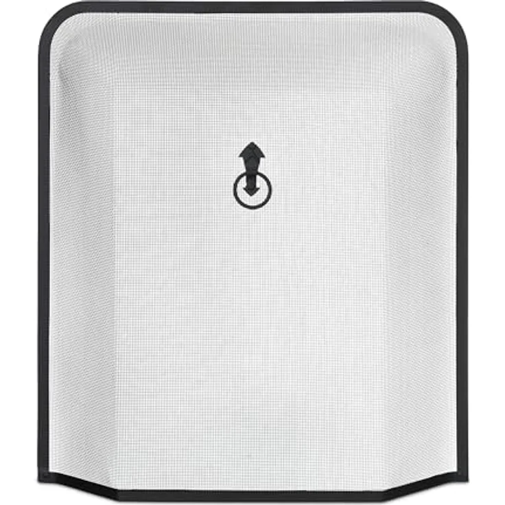 Relaxdays Funkenschutzgitter, Kaminschirm gegen Funkenflug, Metall, schwarz, HxB: 61x54 cm, freistehend und robust – Bild 1