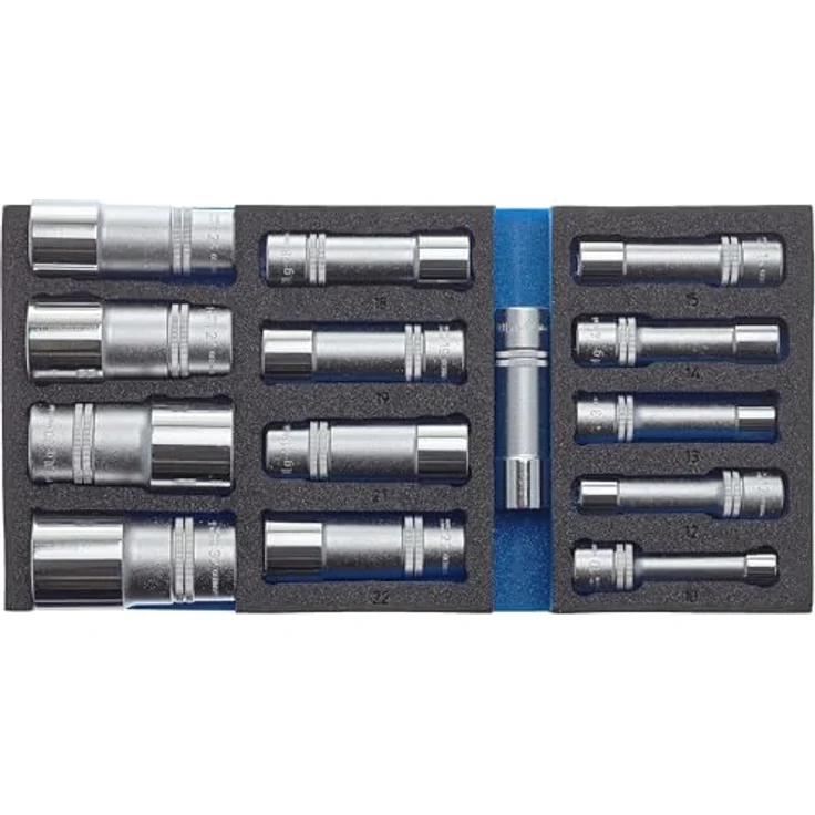Hazet 163-459/15 Werkzeugset, 15-teiliges Safety-Insert-System (SIS) mit Ordnungssystem und integrierter Vollständigkeits-Prüfung, Made in Germany – Bild 2