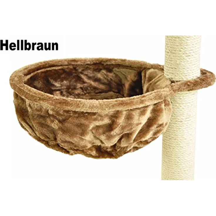 Nanook Kratzbaum Liegemulde XL für kräftige Katzen - 40 cm Ø, Tiefe 12 cm - hellbraun – Bild 2
