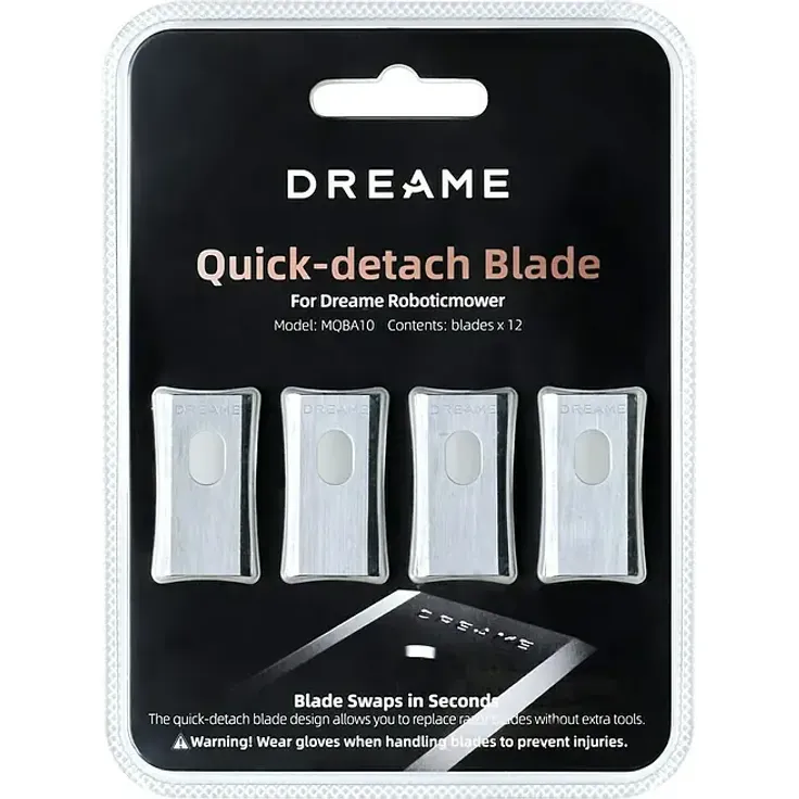 Dreame Ersatzmesser-Set für Mähroboter A1 Pro, A2 und A1, 12 langlebige Klingen für präzise Schnitte