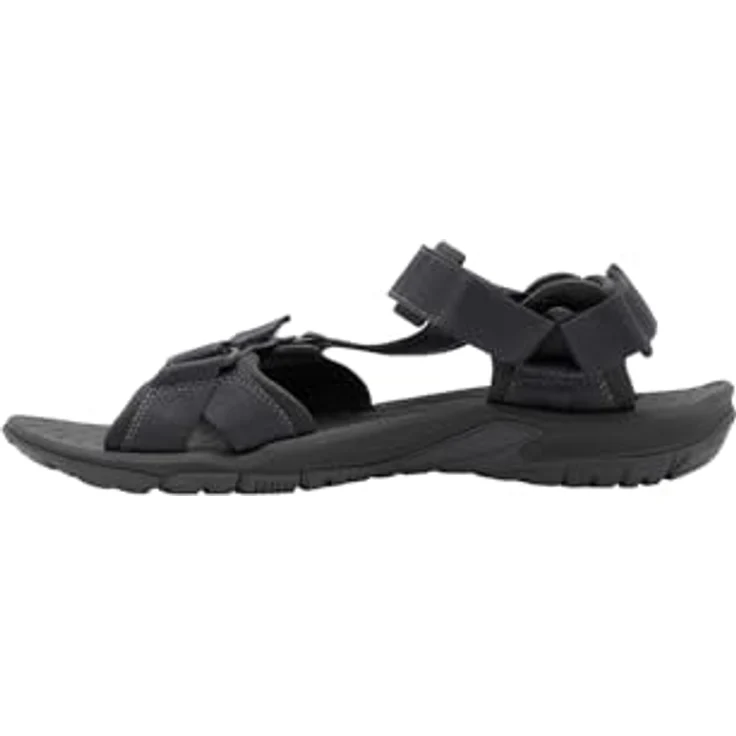 Jack Wolfskin Lakewood Ride Sandal M, Sicherheitssandalen für Herren, Schwarz, (45.5) mit verstellbaren Riemen und weichem EVA-Fußbett – Bild 2