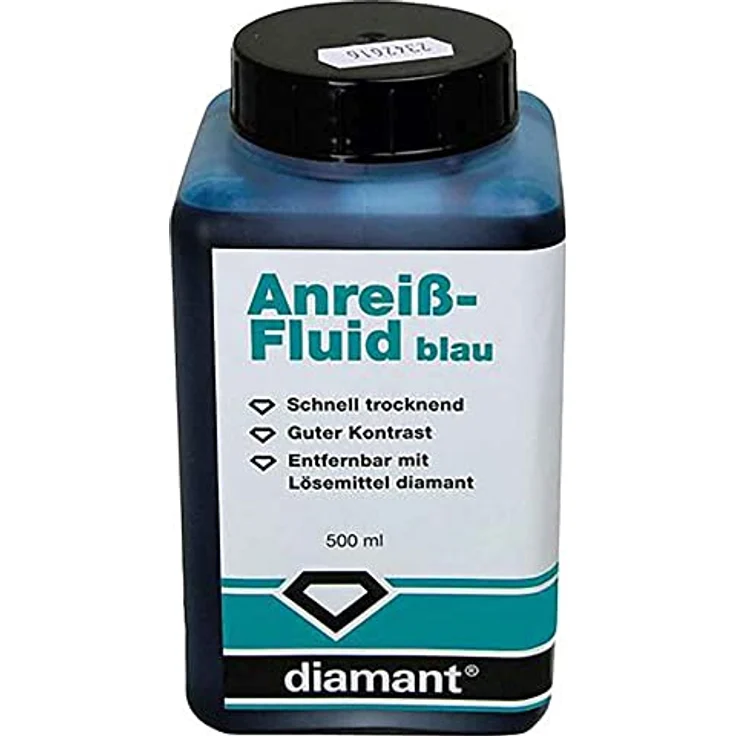 diamant Anreiß-Fluid 500ml blau – Bild 2