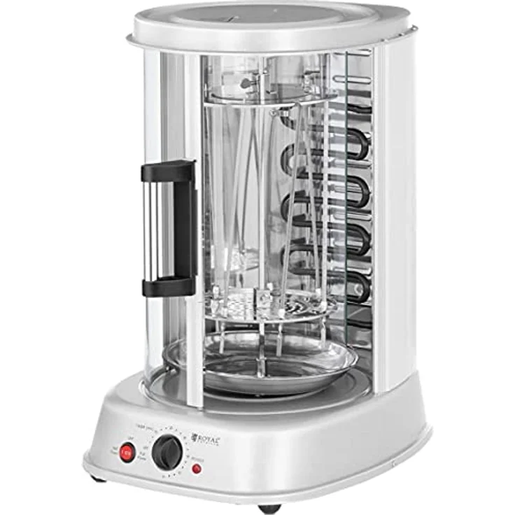Royal VKB RCGV-1800-1, Elektrogrill 3-in-1 mit 1.800 W, vertikaler Rotisserie-Grill für Fleisch, Fisch und Gemüse, 31 L – Bild 2