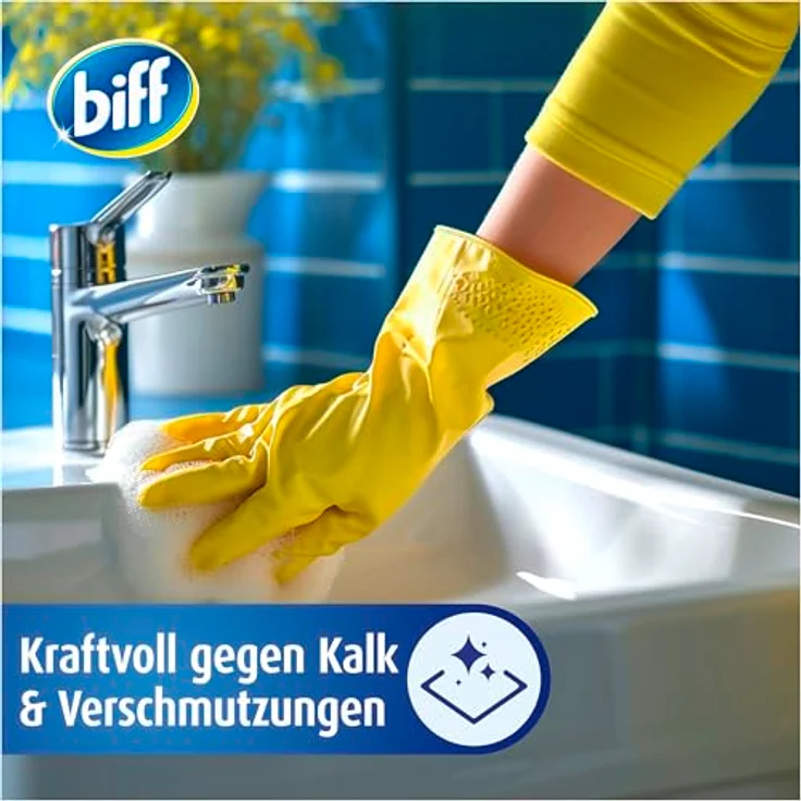 biff Bad Total Hygienische Frische Badreiniger, 750ml - entfernt 99,9 % der Bakterien und Viren, für Oberflächen im Bad & WC – Bild 5