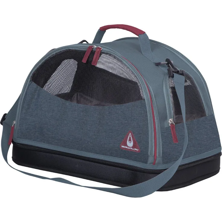 DUVO+ Tiertransporttasche Reisetasche Paris 3in1 blau für Hunde, 44 x 31 x 31 cm, wasserdicht und leicht