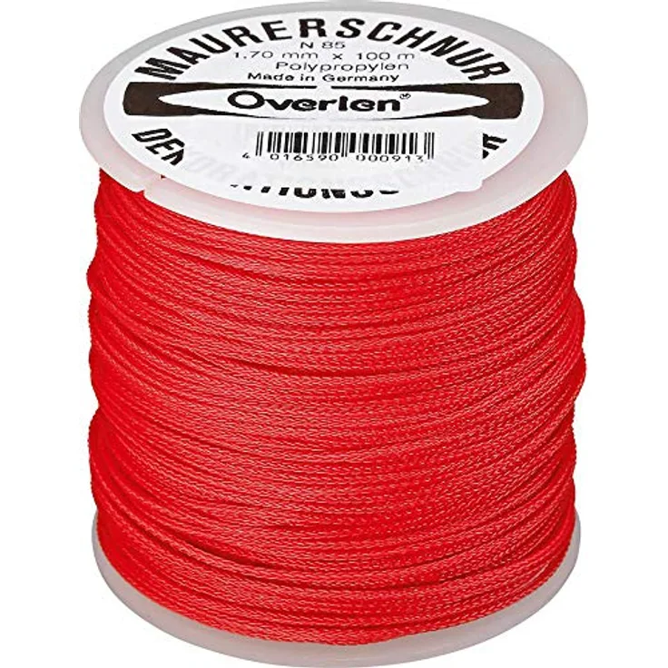 Overmann Maurerschnur PE 1,7mm 100m rot