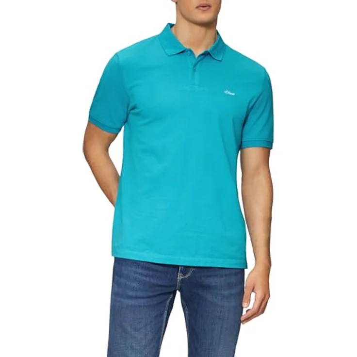 s.Oliver Poloshirt mit Logostickerei, Jersey Baumwolle, hüftlang, basic geschnitten – Bild 10