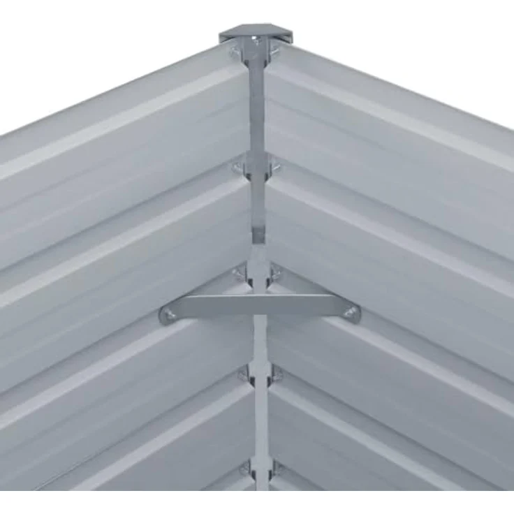 vidaXL Hochbeet 160 x 80 x 45 cm Verzinkter Stahl Braun – Bild 6