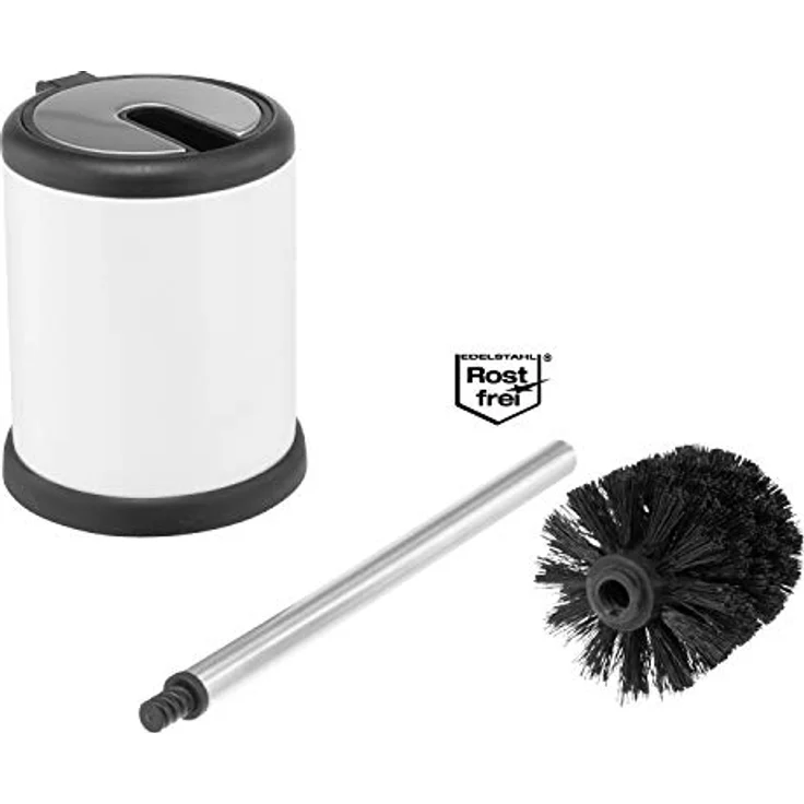 bremermann WC-Garnitur mit Automatik-Deckel, Edelstahl & Kunststoff, (weiß) – Bild 3
