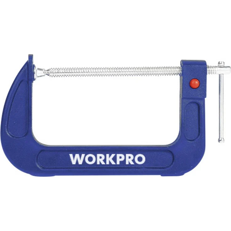WorkPro Schnellspanner WP232024, Spann-Weite max. 150 mm, Ausladungs-Maße 150 mm, Zwingen