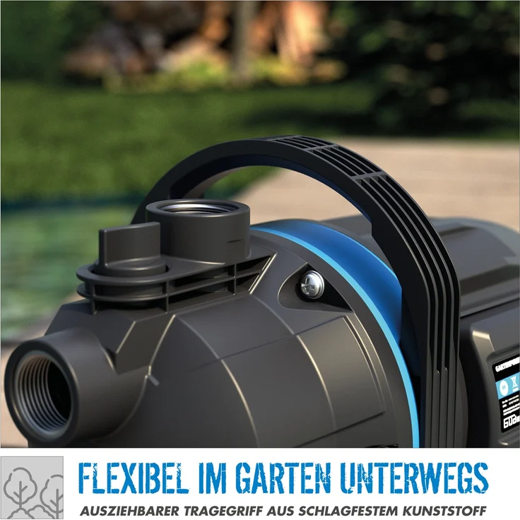 Güde Gartenpumpe Bewässerungspumpe Teichpumpe Wasserpumpe 3200l 600W GP 6035 – Bild 5