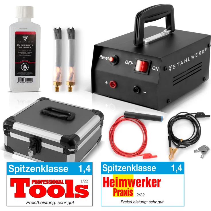 STAHLWERK SRG-300 Pro Schweißnaht-Reinigungsgerät, Beizgerät, Passiviergerät zur elektrolytischen Reinigung und Veredelung von Schweißnähten – Bild 1