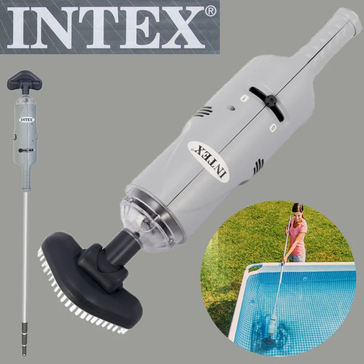 Intex 28620 Poolreiniger 239 cm Stange Bodensauger Handakkusauger wiederaufladbar – Bild 4