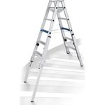 Iller Treppenhausleiter Multilift Ergo Plus eloxiert 2x5 Stufen