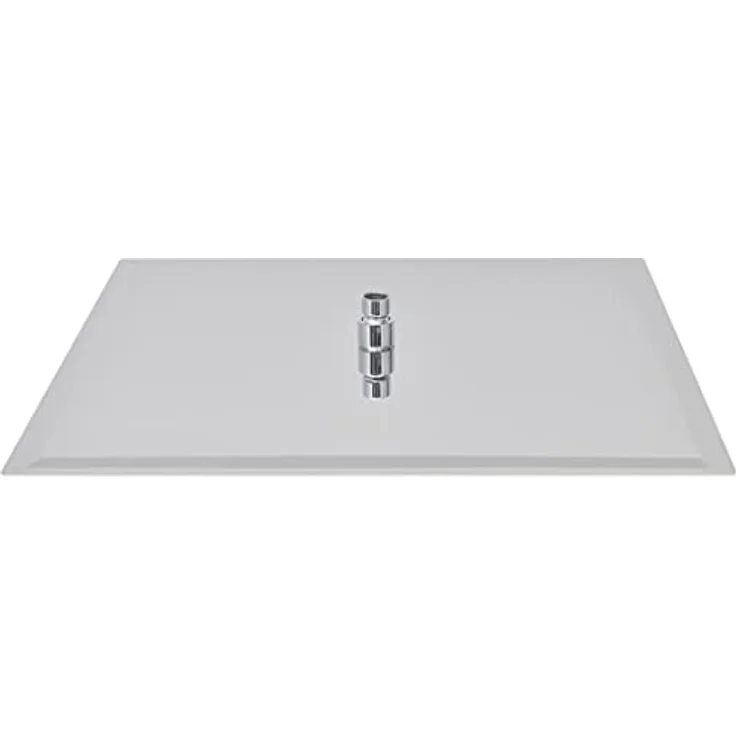 vidaXL Brausegarnitur Edelstahl 50 x 50 cm, Quadratisch, Anti-Kalk-Düsen, 324 Düsen, Wand- oder Deckenmontage – Bild 3