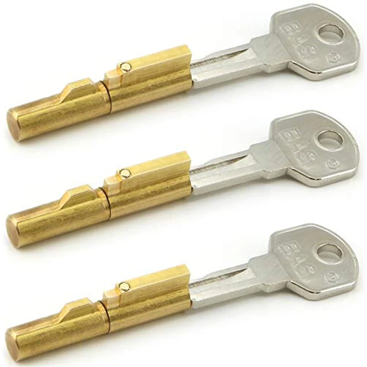 3 x BASI® Schlüssellochsperrer Steckschloss für Buntbartschlösser Zimmertürsicherung Zylinder Ø 7 mm – Bild 1