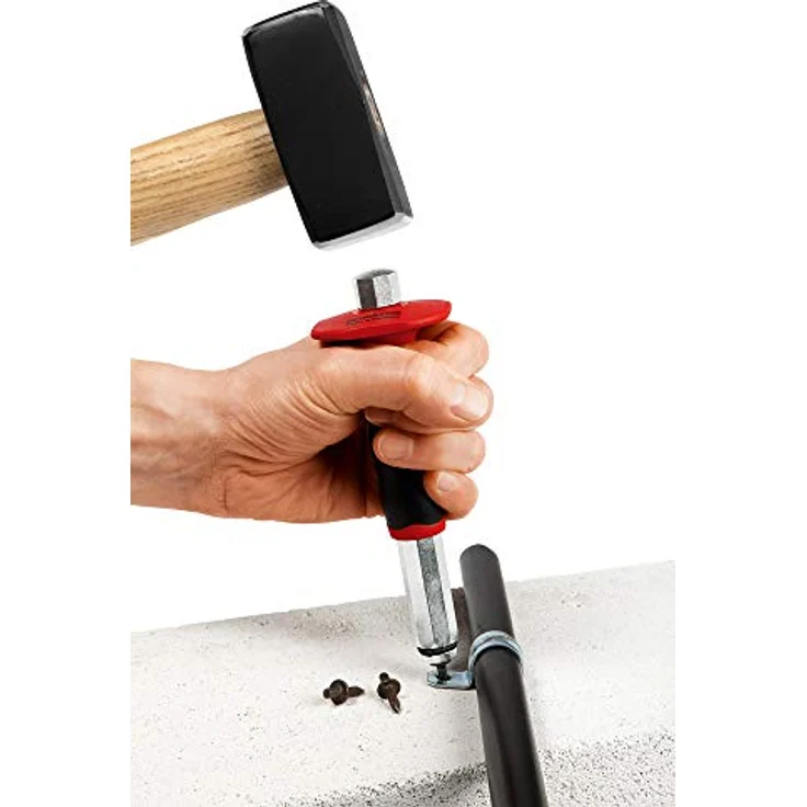 RENNSTEIG Einschlaghilfe mit Handschutz (für Betonnägel 4,0 mm, Handschutz rutschfest mit 2-Komponenten Oberfläche, für Einschlagnägel) 455 170 5 – Bild 2