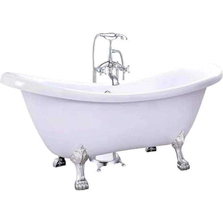 HOME DELUXE Duscharmatur RETRO, freistehende Standarmatur mit Handbrause, verchromt, 100 cm Höhe – Bild 6