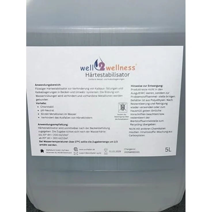 well2wellness Härtestabilisator 5,0 l – Bild 4