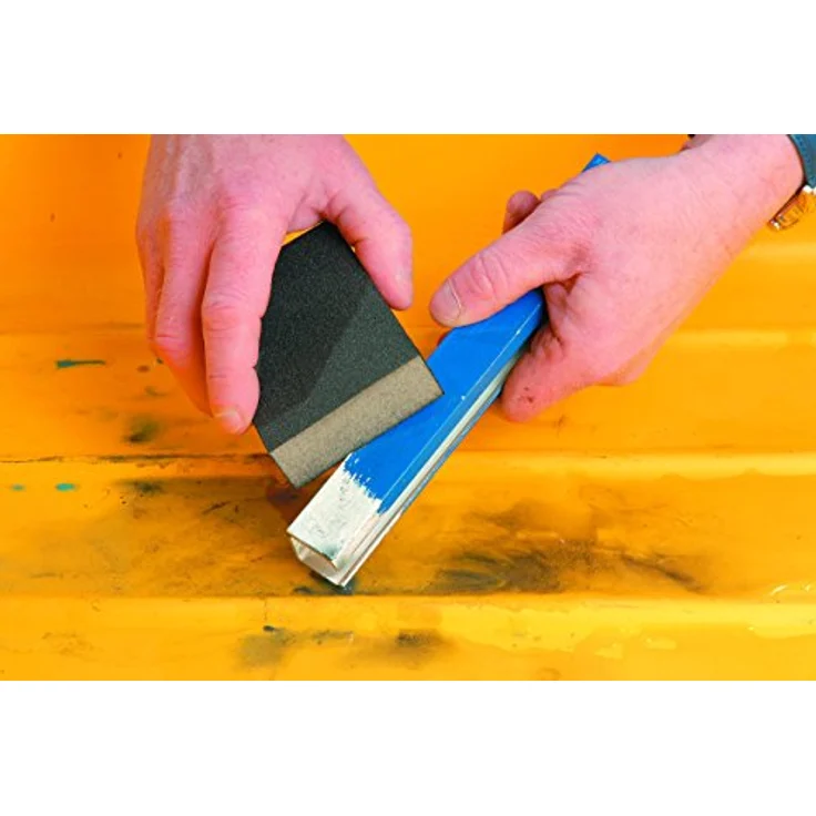 kwb 3-tlg. Schleifschwamm-Set mit feiner, mittlerer & grober Körnung für Holz und Metall – Schleif-Papier trocken und nass einsetzbar – Bild 8