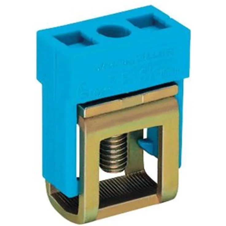 Wago Anschlussklemme 2,5 mm² - 16 mm², mit blauer Kappe für N-Sammelschiene