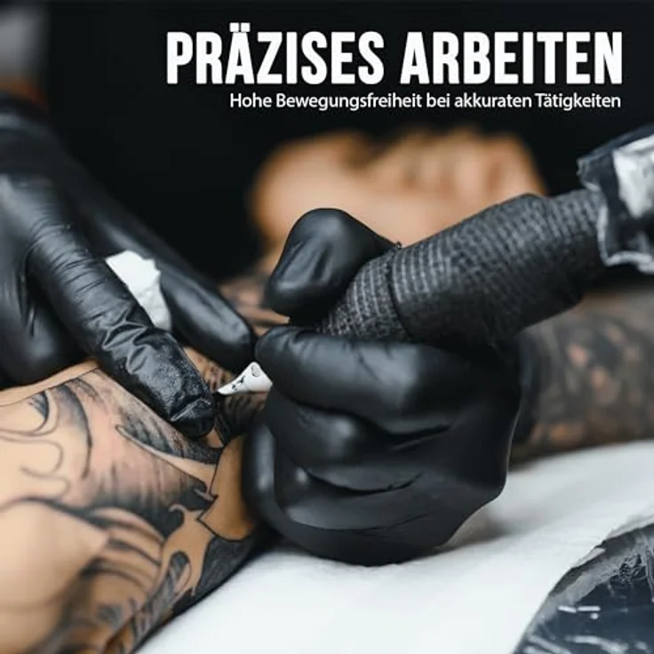 IEA Medical Nitrilhandschuhe Schwarz – Einweghandschuhe, puder- & latexfrei, reißfest, für Allergiker geeignet, geprüft & vielseitig einsetzbar, Größe S – Bild 5