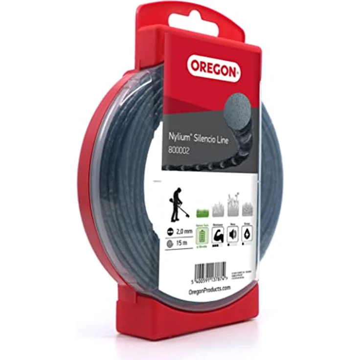 Oregon 800002 Nylium Silencio-Mähfaden, 2,0 mm x 15 m (Blisterverpackung) – Bild 3