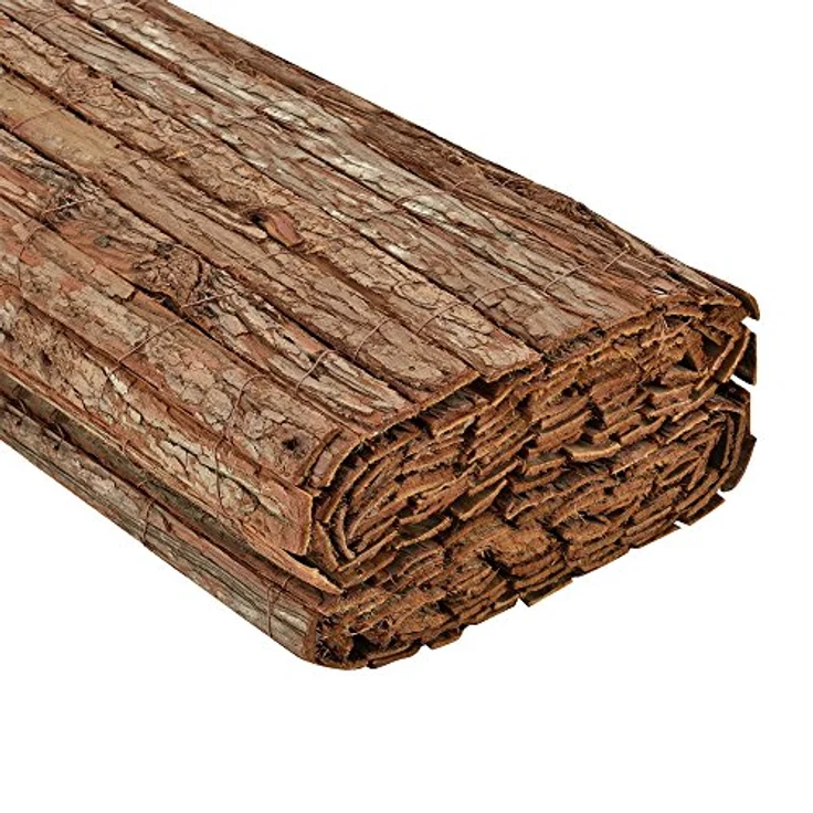 casa.pro Rindenmatte Sichtschutzmatte Sichtschutz Baumrinden Zaun 100 x 500 cm – Bild 6