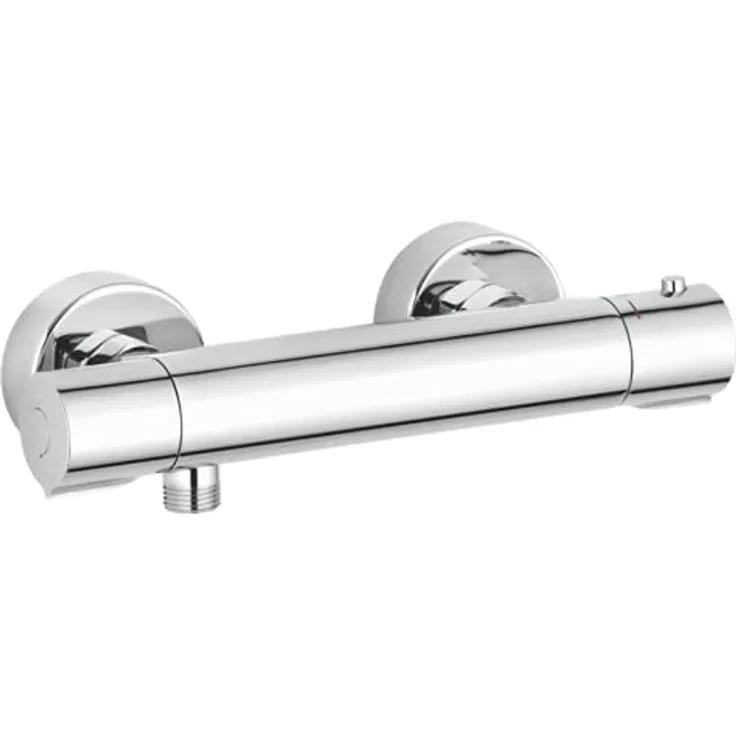 Kludi 350020538 Thermostatmischer Basic DN ohne Brause chrom, Duschinstallation