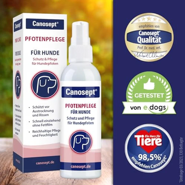 Canosept Pfotenpflege, 75 g intensive Pflegecreme für Hundepfoten, schnell einziehend, von Tierärzten empfohlen – Bild 5