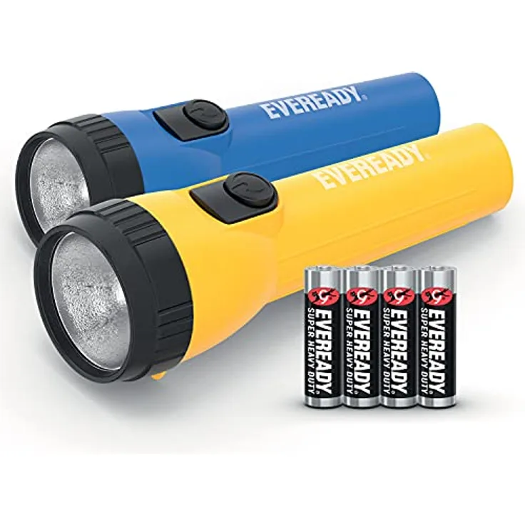 Eveready LED Taschenlampe, Extrem Hell für Camping, Outdoor und Geschenk, Batterie Enthalten, 2 Stück