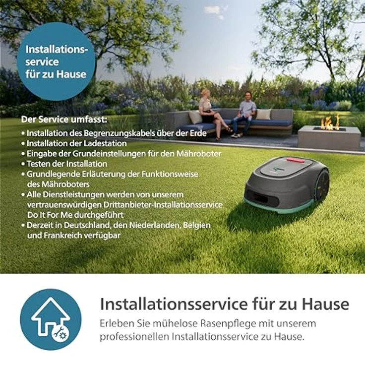 Philips Rasenmähroboter Serie 3000, Kreuzmähen mit GPS-Karten, intelligentes Mähen und Regensensor, grau (RSL3000/10) – Bild 8