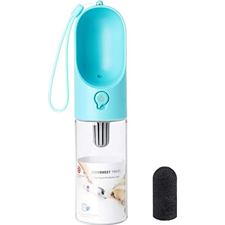 PETKIT P008 EVERSWEET Hundetrinkflasche für Hund, unterwegs, Leckdichte Outdoor Trinkflasche - 400ml, Polyethylenterephthalat (PET)