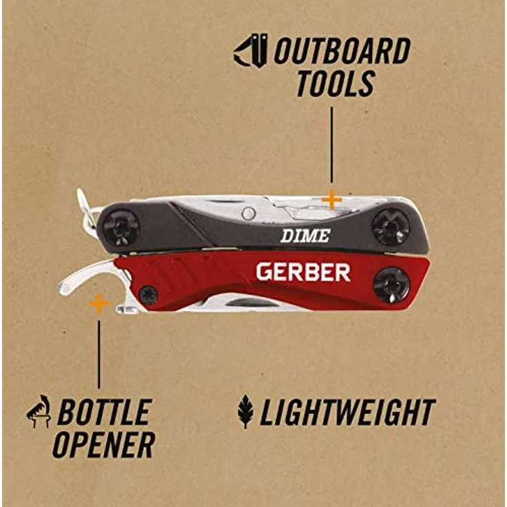 GERBER 31-001040 Zange, Grau-Rot, Einheitsgröße – Bild 5