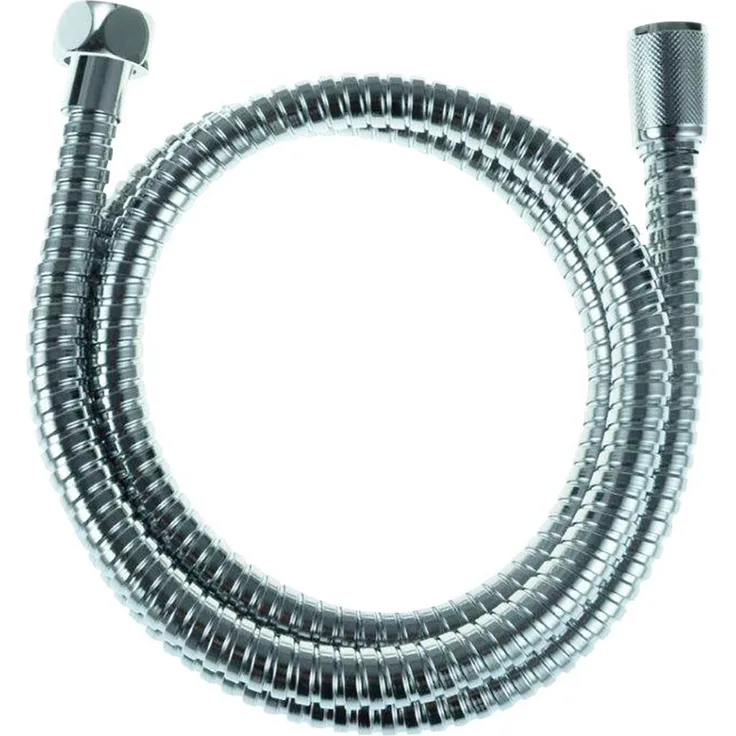 Schütte Brauseschlauch, Duschschlauch, Chrom, 200cm mit knickfesten Anschlüssen und Wasserspardichtung