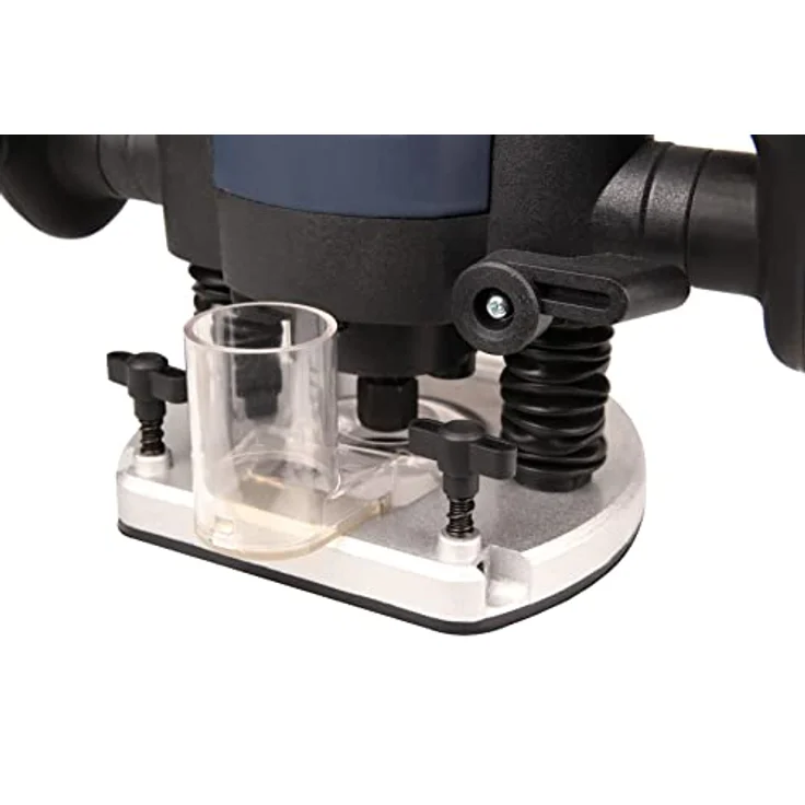 FERM Oberfräse - Fräsmaschine - 1300W - LED-Arbeitslicht - Soft griff - Mit Vakuum-Adapter - Inkl. Parallel Führung und 6-Teilige Nuthobelsatz – Bild 10