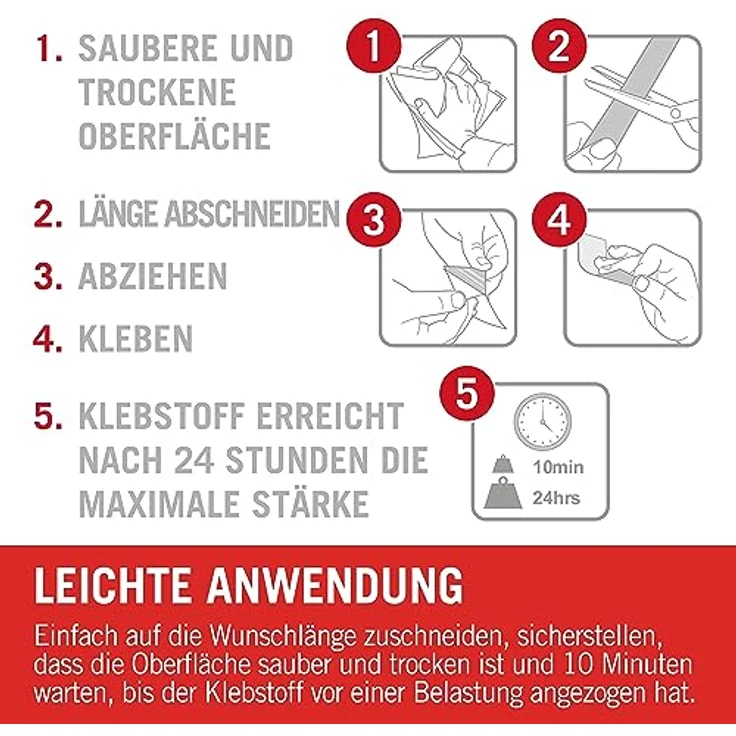 VELCRO VEL-EC60354 Klettband zum Aufkleben Haft- und Flauschteil (L x B) 25000mm x 20mm Weiß 25m - Preisvergleich – Bild 3