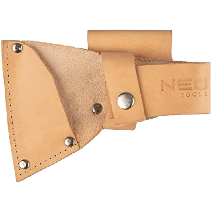 Neo Bushcraft-Axt 400g, robuste Axt mit Eschenholzgriff und Lederhülle – Bild 2