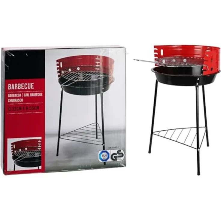 Vaggan Holzkohlegrill BBQ Grill, gefärbt, 43 cm hoch – Bild 3