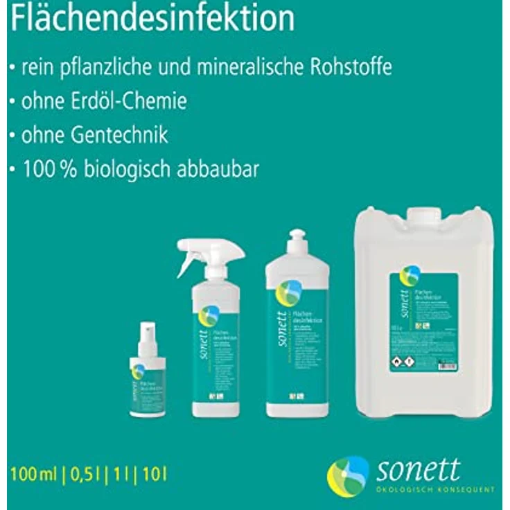 Sonett Flächendesinfektion, 500 ml – Bild 2
